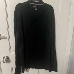 William Rast Black Men's Henley Shirt